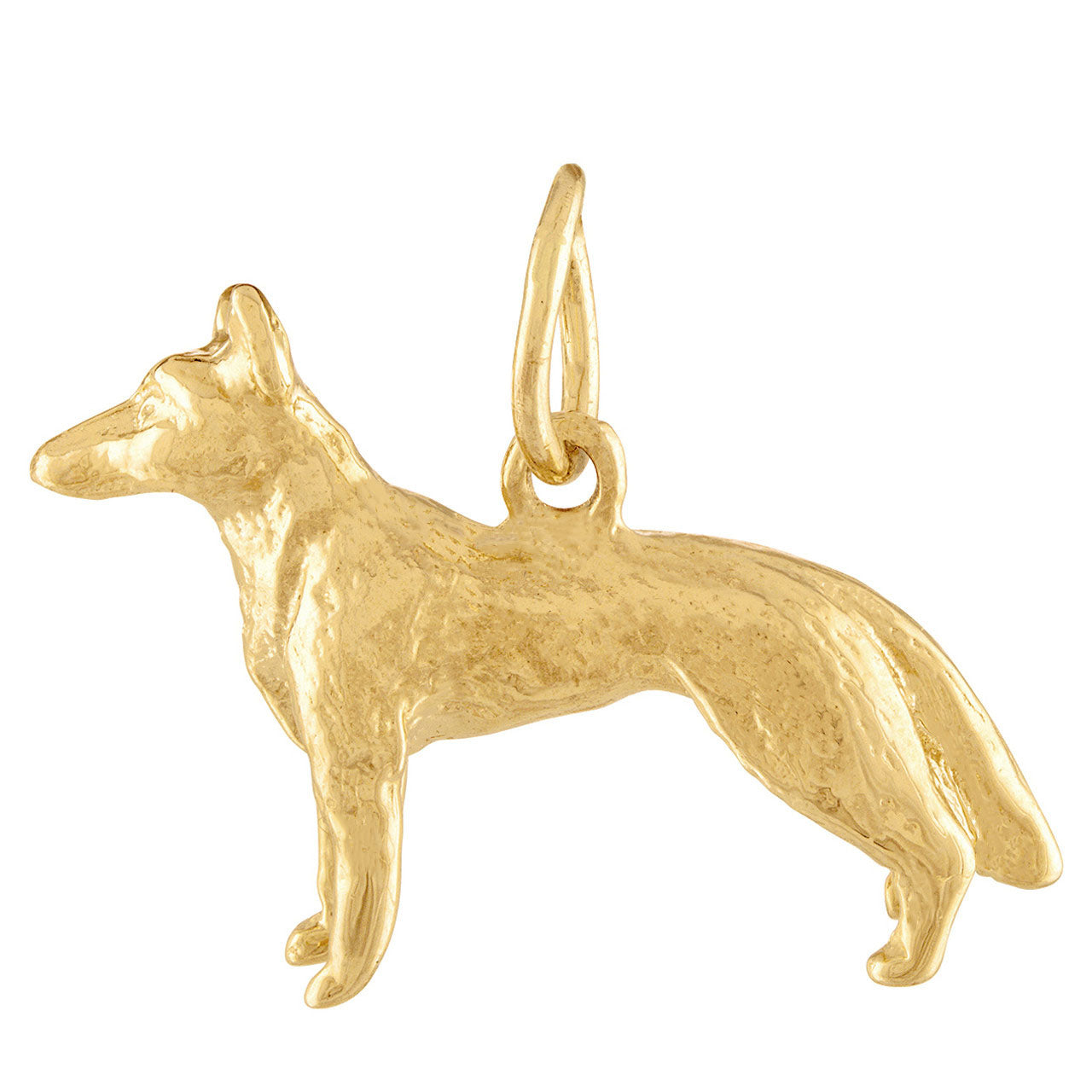 German Shepherd 14K Gold Charm